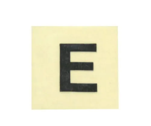 61-7397-95　Character Seal Black E 15mm　CL15B-E