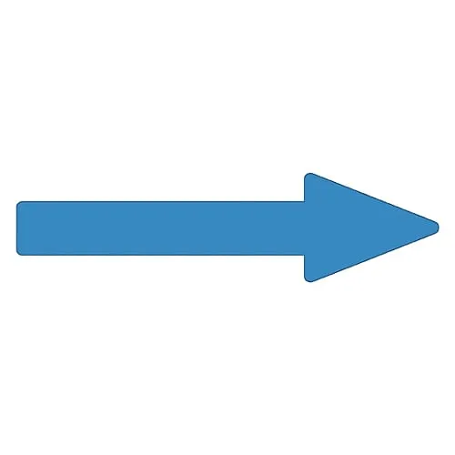 61-3408-89　Direction Indication Sticker For Identifying Tube -> (Blue) Arrow Sticker 65　193165