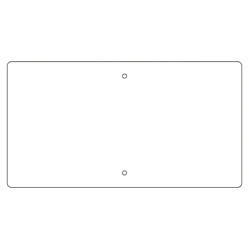 61-3393-38　Premises Sign K Horizontal White　108520