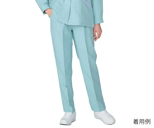 3-725-01　High Antistatic Pants For Women (Two-Tuck) Green S　80406-104-S