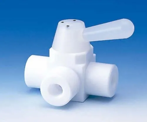 61-4378-36　PTFE Three-Way Ball Valve Rp1/4 Orifice 6φ　F-2002-01