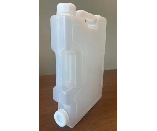 67-2982-98　Square Bottle 3 L Bottom Opening with Rubber Packing 6 Pieces