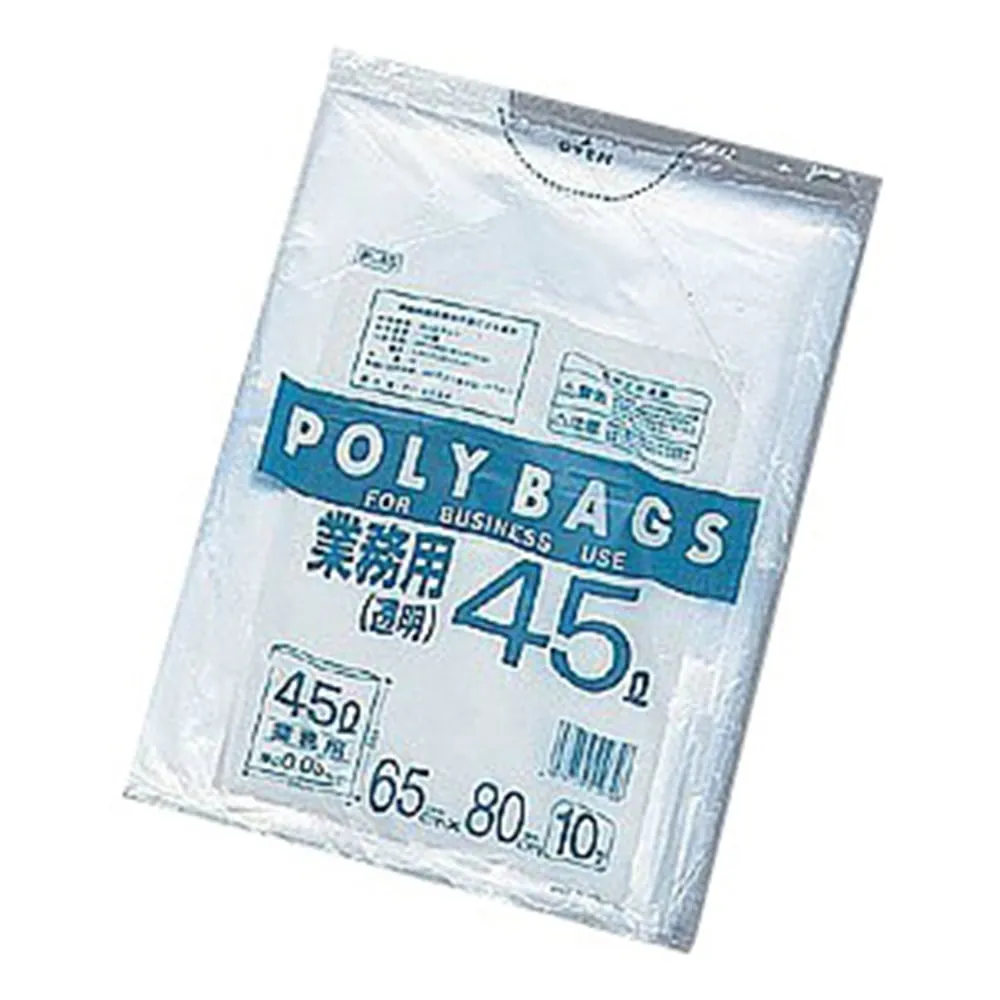7-5307-01　Garbage Bag Transparent 10 Pieces　-
