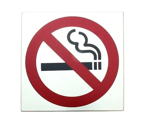 61-7405-84　Non-Smoking Mark 109mm x 109mm x 2mm　S1111-15