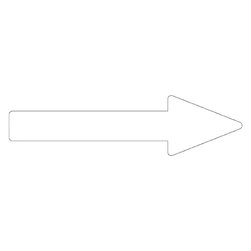61-3408-93　Direction Indication Sticker For Identifying Tube -> (White) Arrow Sticker 89　193189