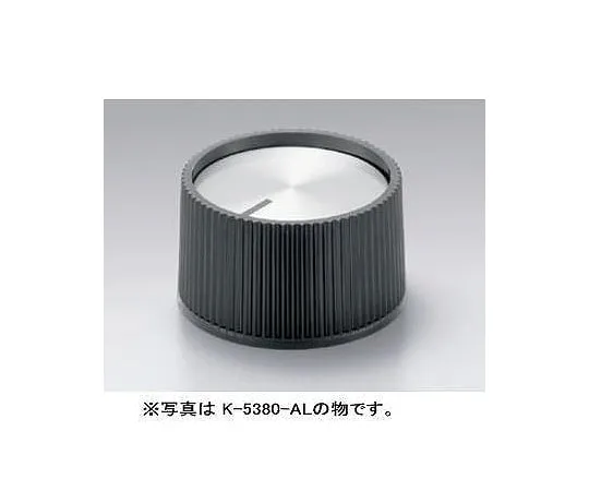 63-3146-89　Knob Phi 26 Black Silver Indicator Line for Black Shaft Diameter Phi6　K-5380-AM