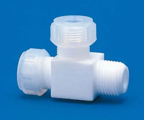 61-4381-34　PTFE Half Joint T-2R-Type 6φ＊R1/4　F-2077-01