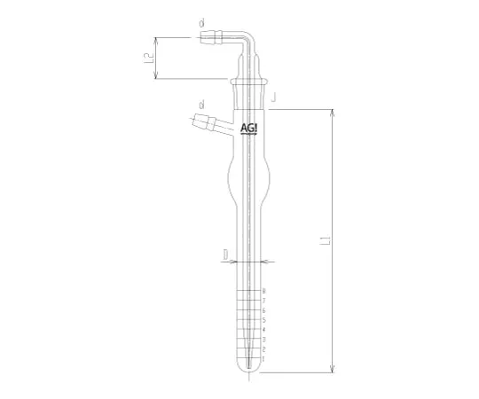 62-2117-56　Small Gas Absorption Tube　4232-8