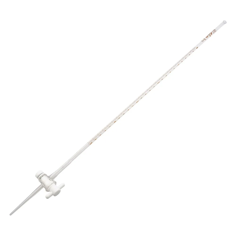 6-253-01　Burette Borosilicate Glass With PTFE Stopcocks White 5mL　-
