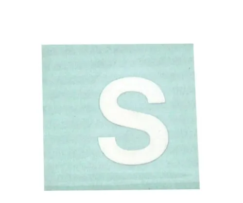 61-7397-60　Character Seal S White 15mm　CL15W-S