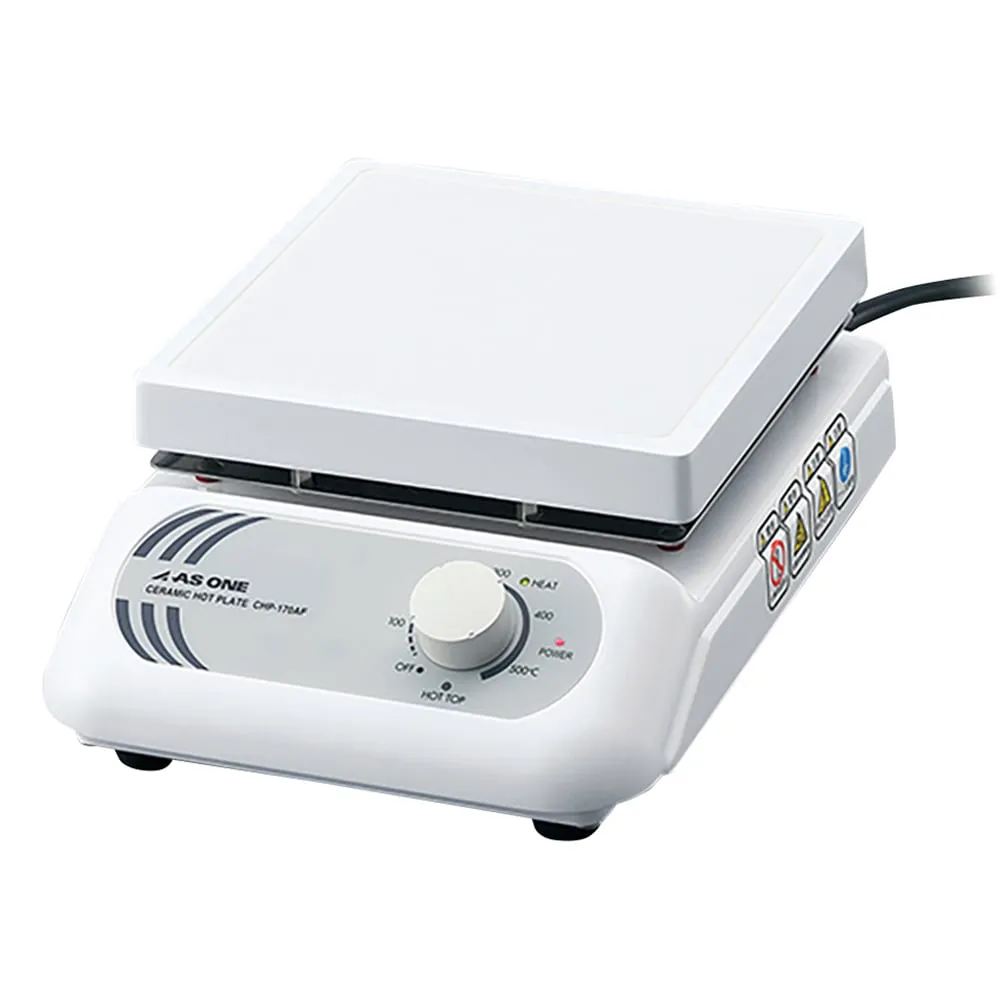 1-9386-31-22　Ceramic Hot Plate (Analog Type) 550°C 175 x 178 mm with Pre-shipment Inspection Document　CHP-170AF