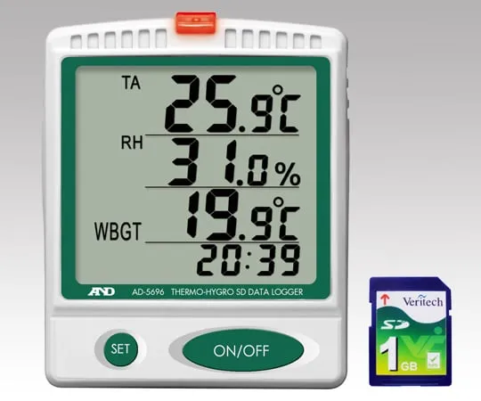 1-2400-01-57　Digital Temperature/Humidity SD Data Logger with Chinese Calibration Certificate　AD5696