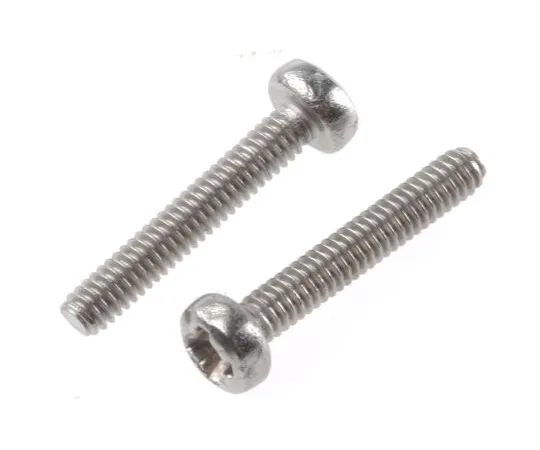 63-4640-20　RS PRO, M2 Pan Head, 12mm Stainless Steel Pozidriv A2 304 Plain　528-700