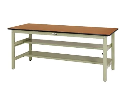 61-3751-18　Work Table 300 Series with Intermediate Shelf H740mm with Single-Sided Shelf Board　SWP-660TS1-MG