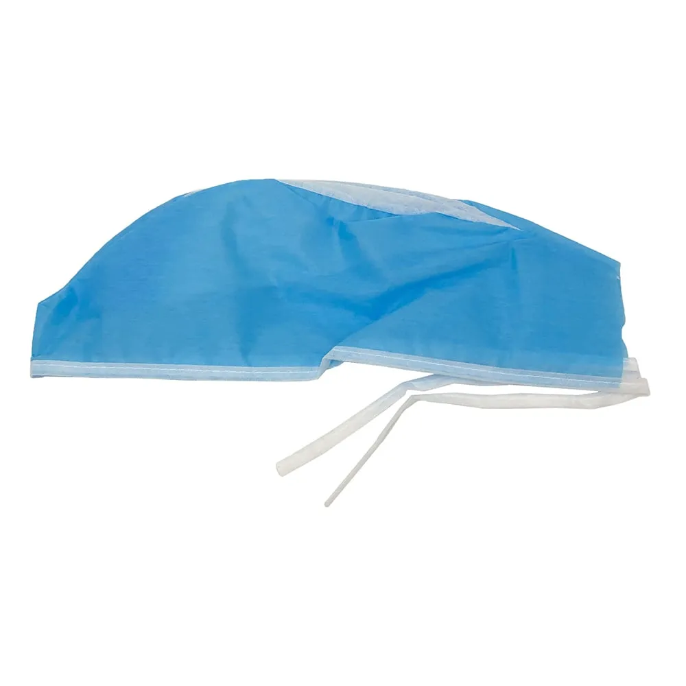 6-991-01　Disposable Cap (Tying At The Back Type) Blue 100 Pieces　SC-D1