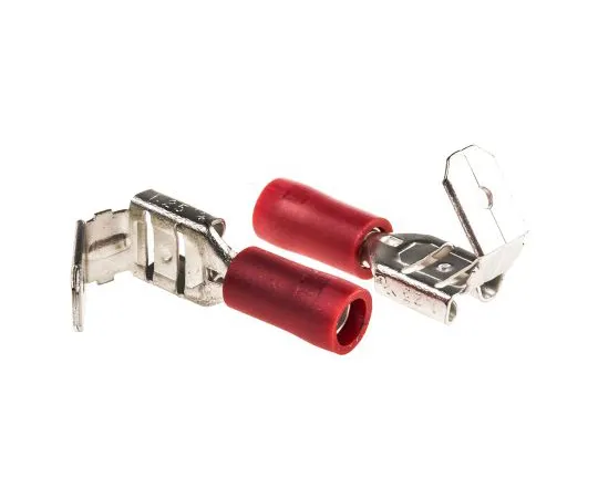 63-4641-44　RS PRO Red Insulated Spade Connector, 6.35 x 0.8mm Tab Size, 0.5mm² to 1.5mm²　534-367