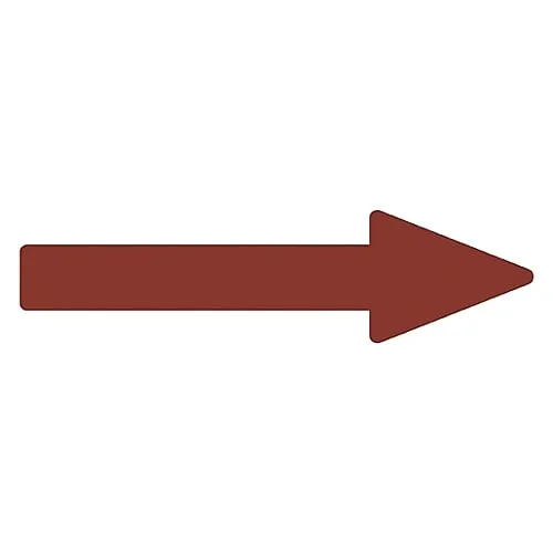 61-3408-84　Direction Indication Sticker For Identifying Tube -> (Dark Red) Arrow Sticker 45　193145