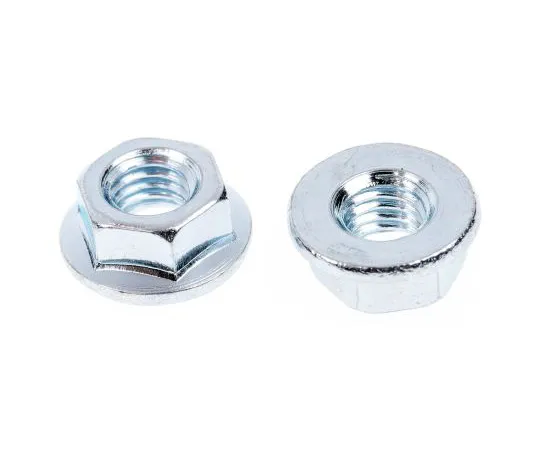 63-4598-88　11.8mm Bright Zinc Plated Steel Hex Flanged Nut, M5　275-462