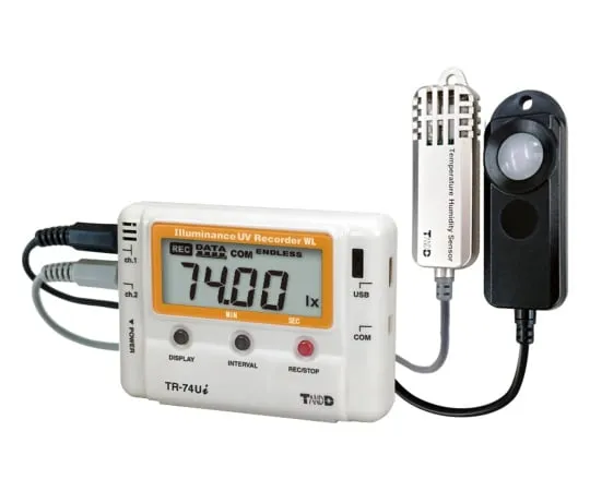 62-5001-31　Illuminance ultraviolet temperature and humidity data logger　TR-74UI-S