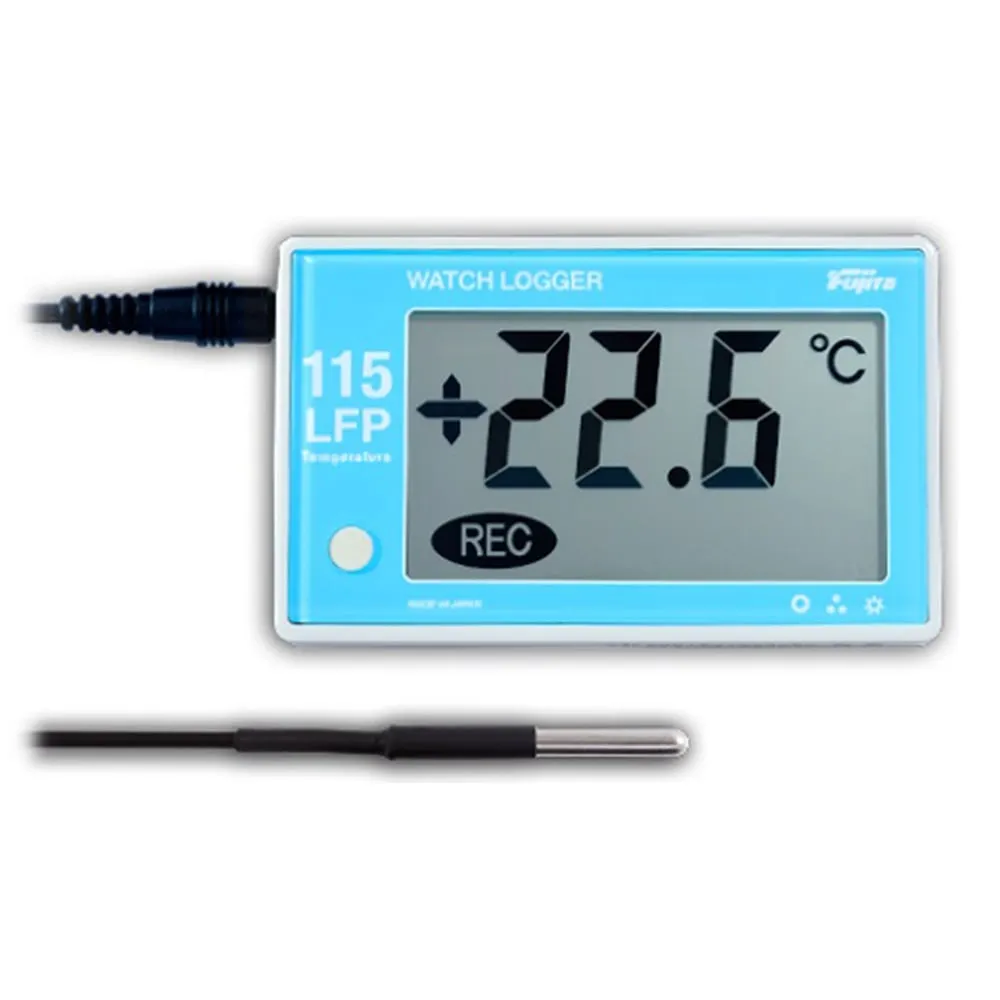 3-3423-01　Data Logger For Freezer Alarm Supported , Temperature Sensor External Type　KT-115LFP