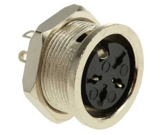 63-4634-10　RS PRO 4 Pole Din Socket, 4A, 100 V ac　490-848