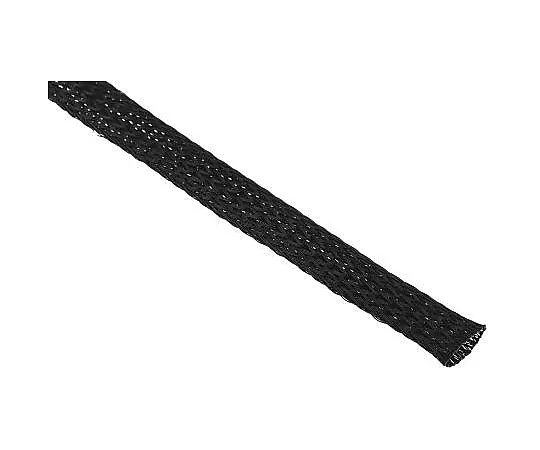 63-4616-37　RS PRO Expandable Braided PET Black Cable Sleeve, 10mm Diameter, 10m Length　408-277
