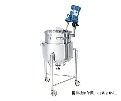 61-0750-54　End Plate Type Stainless Steel Jacket Container with Agitator Stand (Tank Bottom Valve) 35L　DTM-J-36