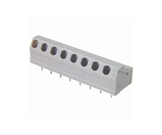 63-3129-80　Through type Screwless Terminal Block wire insertion Hole angle: 30 degrees C 300 V -7 A (domestic) 8 poles　ML-950-8P