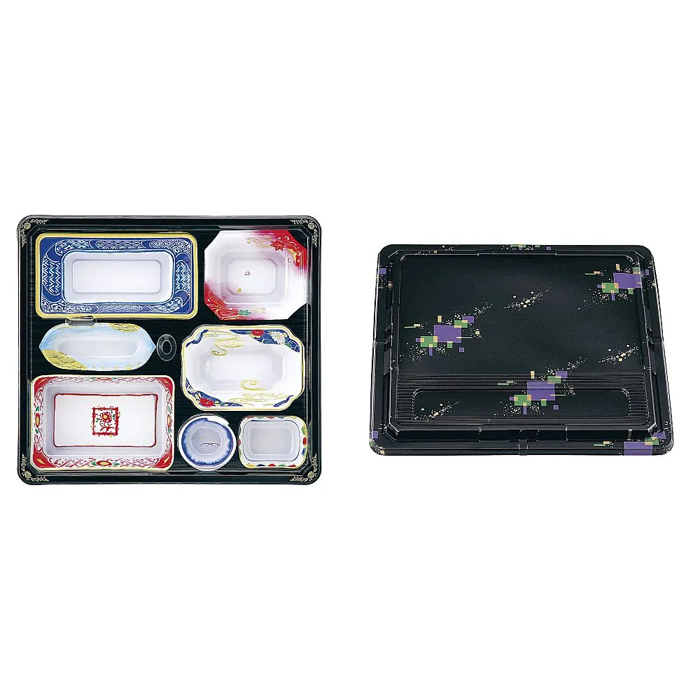 62-6652-42　One-Way Kaiseki Meal Set Lid Sanmai (20 Set Pack)　T-205