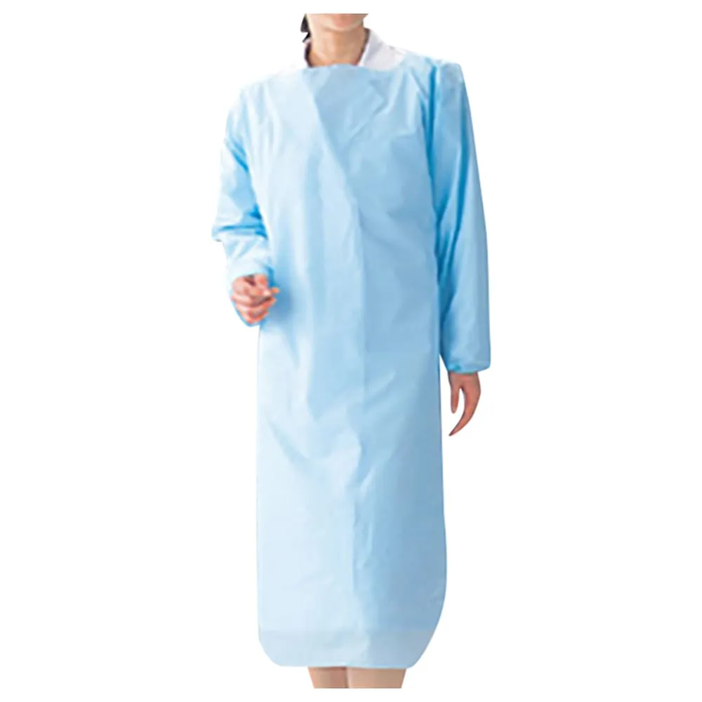 8-4023-01　Apron With Arm Part (PE) 10 Pieces　-