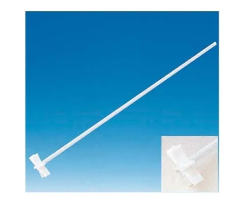 61-4391-09　PTFE All Coating 6 Bladed Stirring Rod 8φ * 450L　F-4104-01