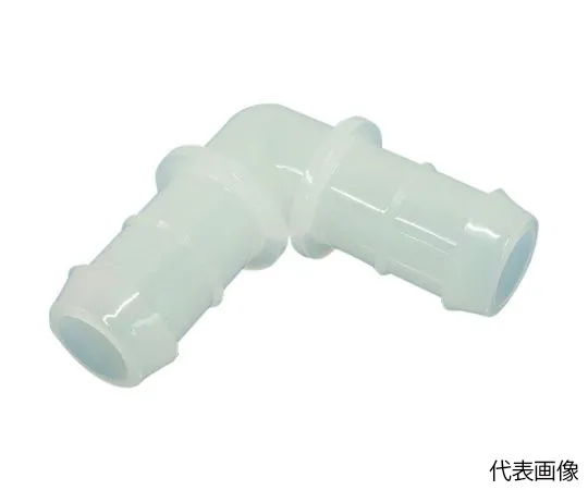 65-2602-42　Tube Joint Resin Connector N Joiner L Type NJL06 PVDF Compatible Tube Inner Diameter 6 mm (2057-06)　NJL06PVDF205706