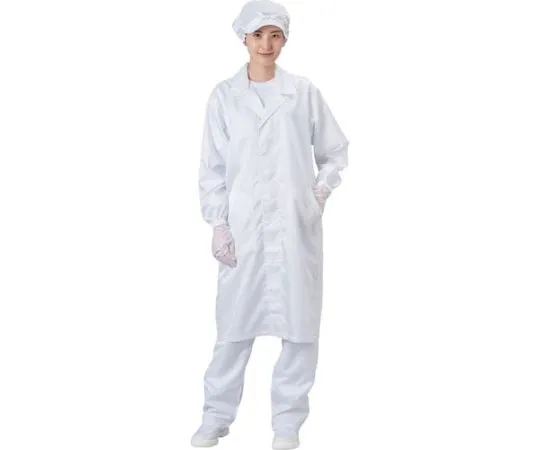 61-3231-41　Coat (Front Button Type) White S　BSC-61001-W-S