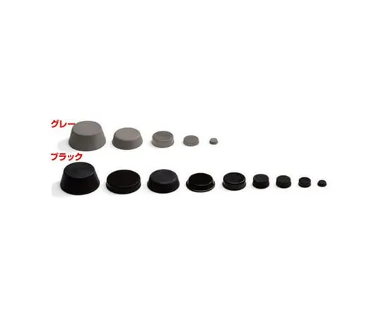 63-3044-44　Attached Rubber Feet/Molded Type Black (10pcs)　B11-5
