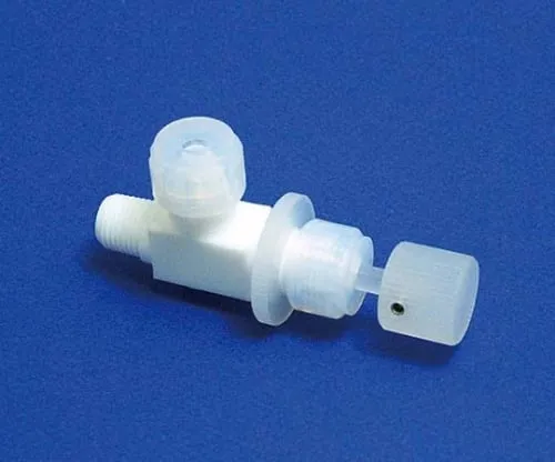 61-4379-53　PTFE Male Needle Valve For Device L-Type 8φ x R1/4　F-2029-02