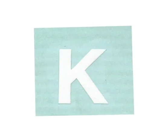 61-7397-52　Character Seal K White 15mm　CL15W-K