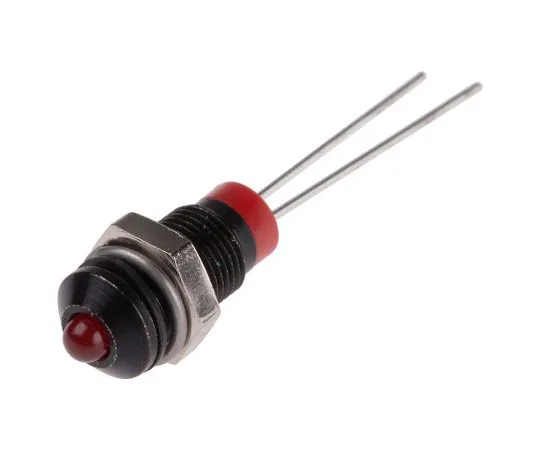 63-4586-51　RS PRO Red Indicator, 2 V dc, 6mm Mounting Hole Size, Lead Pins Termination　208-813