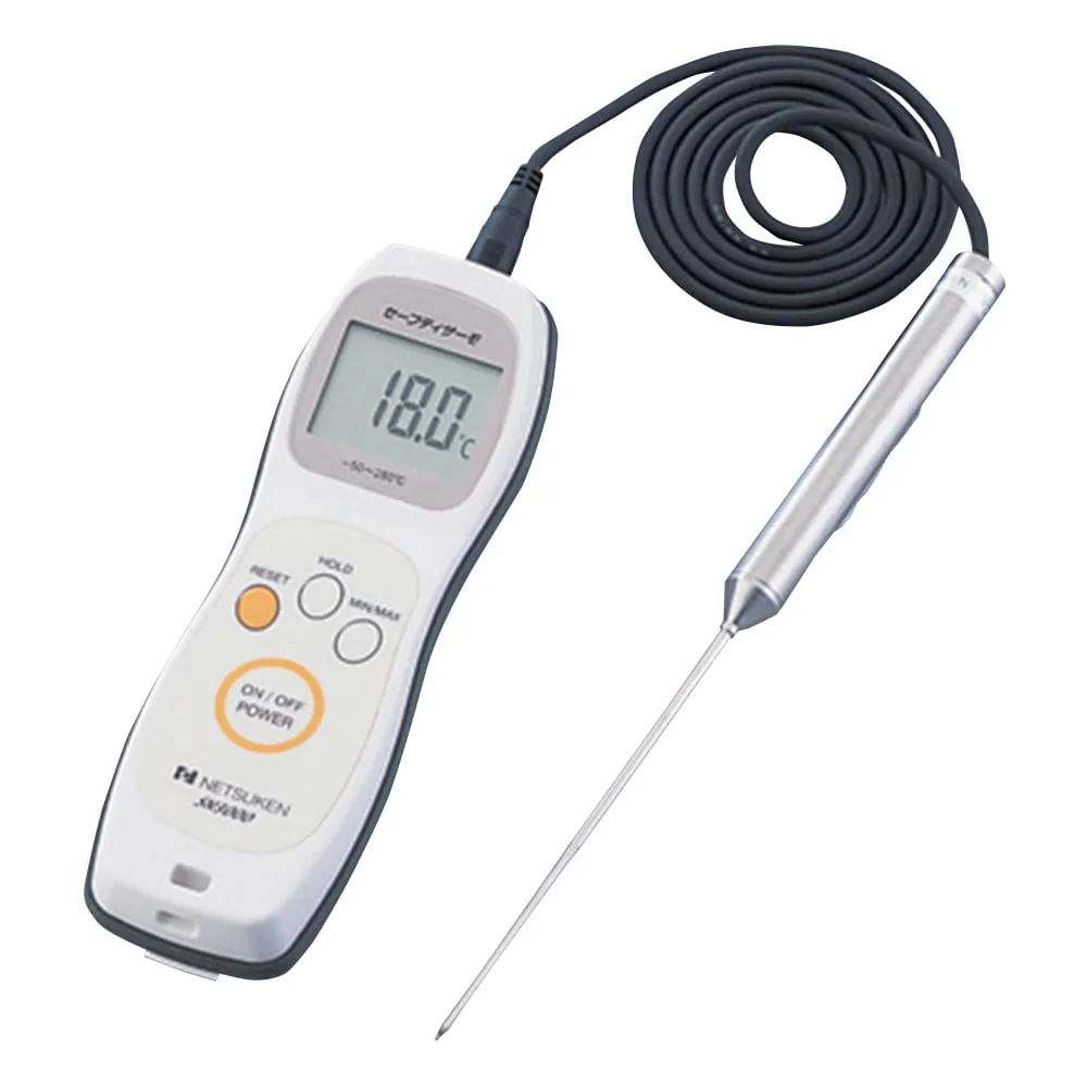 2-7224-01-20　Waterproof Digital Thermometer (SafetyThermo) Main Unit + Standard Sensor With Calibration Certificate　SN-3000ｾｯﾄ