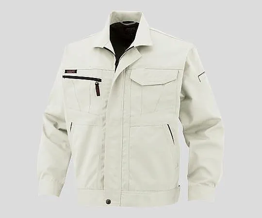 2-9942-01　Long Sleeve Work Jacket Antistatic M Platinum Silver　A-1760