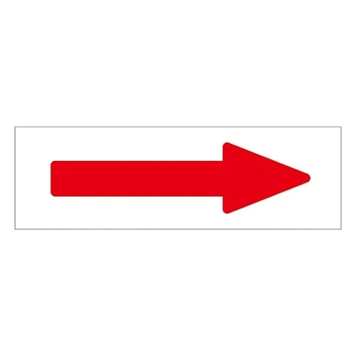 61-3408-51　Direction Indication Sticker For Identifying Tube -> (Red) Arrow Sticker 05　194005