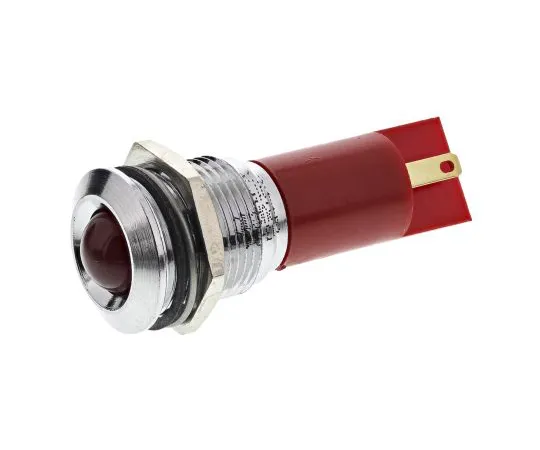 63-4585-08　RS PRO Red Indicator, 12 V, 16mm Mounting Hole Size, Solder Tab Termination　203-919