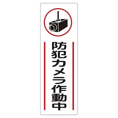61-3389-91　Rectangular General Sign Security Camera Operating GR265　93265