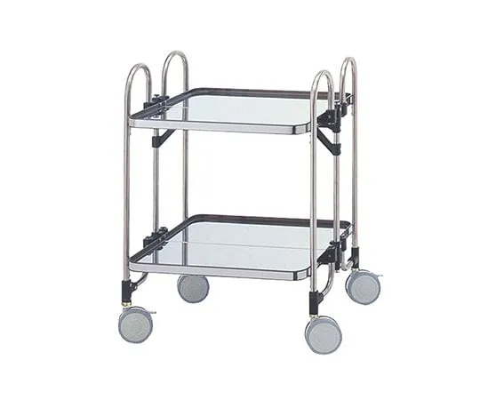63-1777-63　ST Folding Storage Wagon EKAW-2 2 Shelves　443077