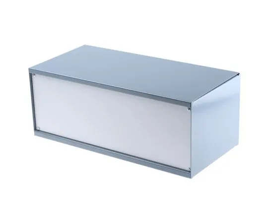 63-4592-37　RS PRO Grey Cold Rolled Steel Instrument Case, 406 x 197 x 159mm　232-282