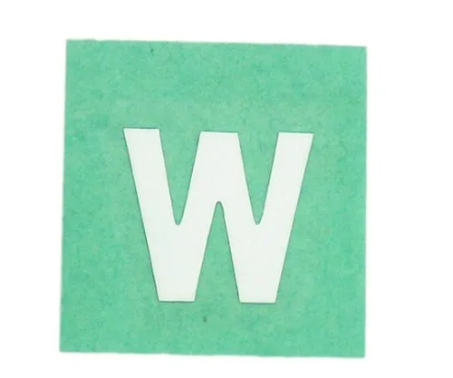 61-7397-64　Character Seal W White 15mm　CL15W-W