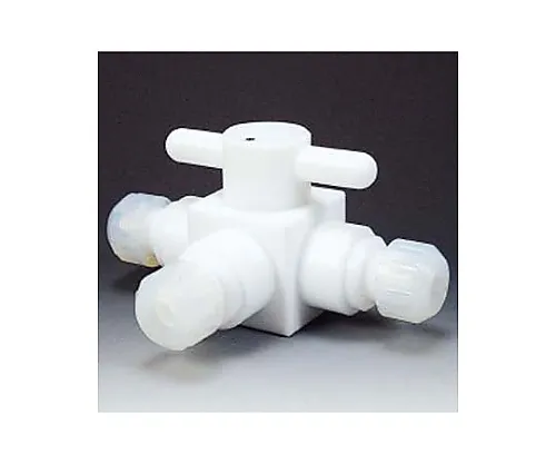61-3536-93　［Discontinued］Fluorocarbon Resin Compact Three-Way Ball Valve Connection Type 6φ　NR1301-01