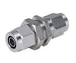 61-7636-82　Stainless Steel (SUS316) Tightening Fitting Bulkhead Union φ4　NSM0420