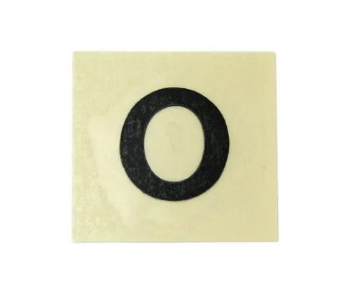 61-7398-06　Character Seal Black English O 15mm　CL15B-O