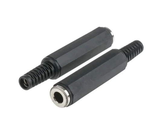 63-4610-36　RS PRO 6.35 mm Cable Mount Stereo Jack Socket, 3Pole　392-598