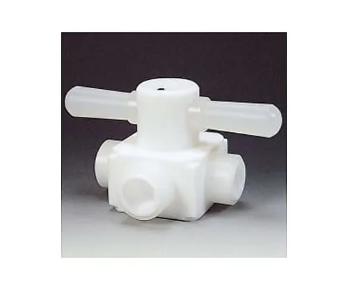 61-3527-41　Fluorocarbon Resin Female Three-Way Valve Injection Type RC1/4　NR0007-01